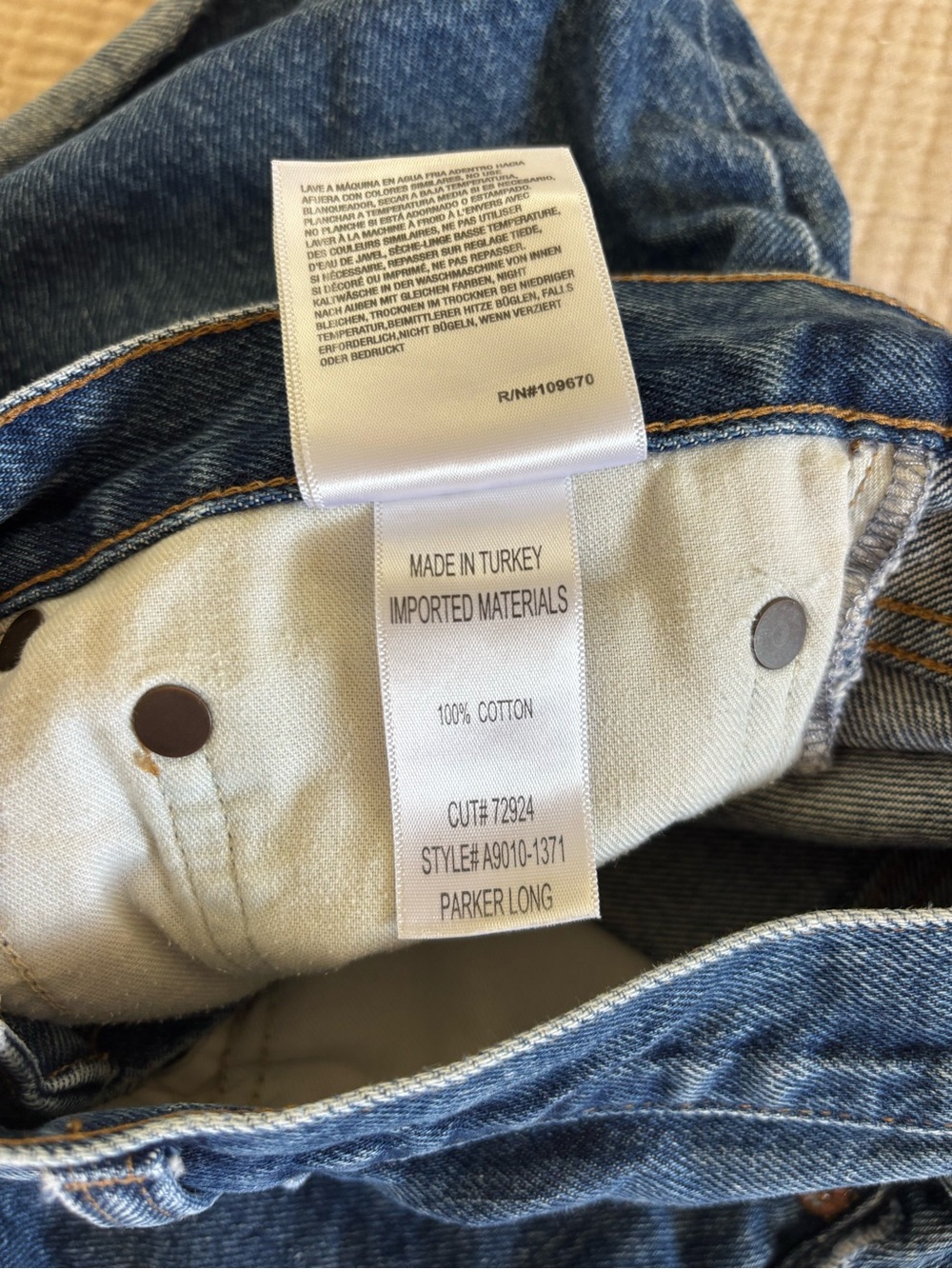 Agolde Parker Long Shorts - Picture 5 of 9